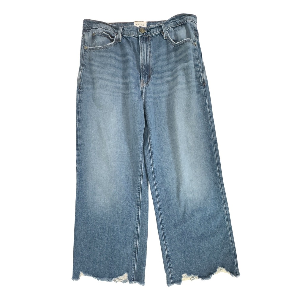 FRAME Wide Leg Jeans Blue Denim 31